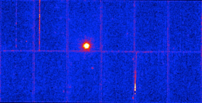 Swift J1818.0-1607的合成图像，由ESA的XMM-Newton望远镜拍摄。