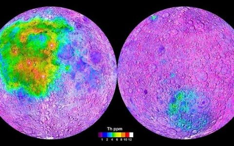 月球表面不对称性的原因：放射性元素的不对称分布
