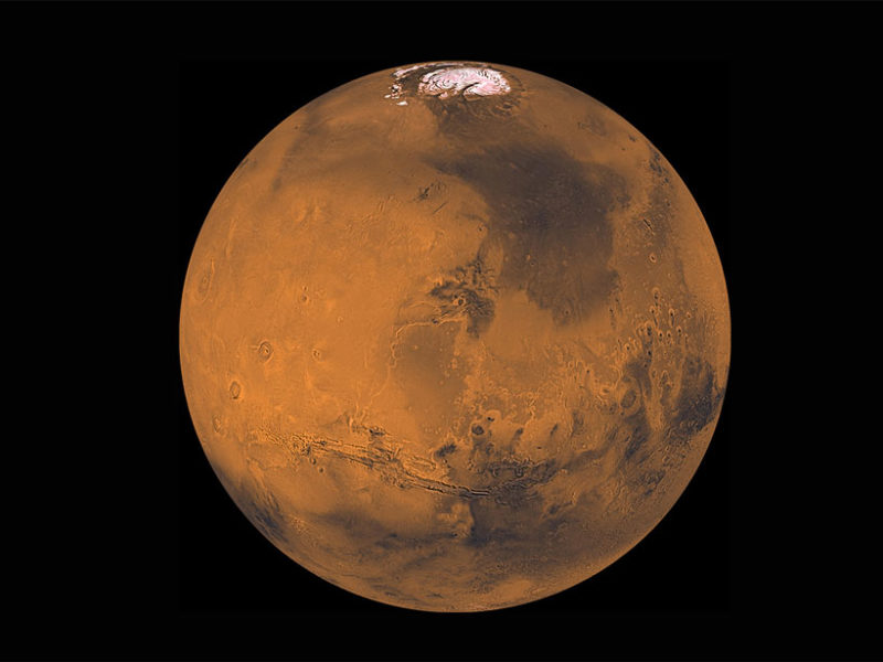 科学家侦测到火星钱德勒摆动的现象。Credit: NASA/JPL/USGS