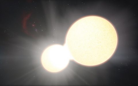 神奇的相接双星：两颗恒星面对面连接在一起