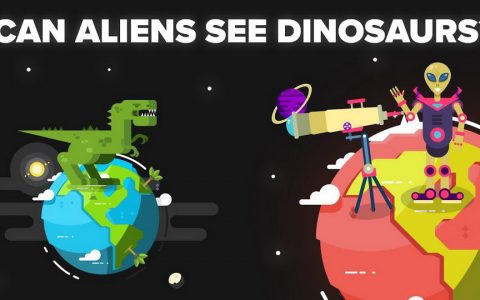 1亿光年外的外星人能用望远镜看到地球上的恐龙么？