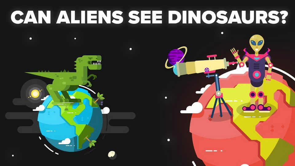 1亿光年外的外星人能用望远镜看到地球上的恐龙么？
