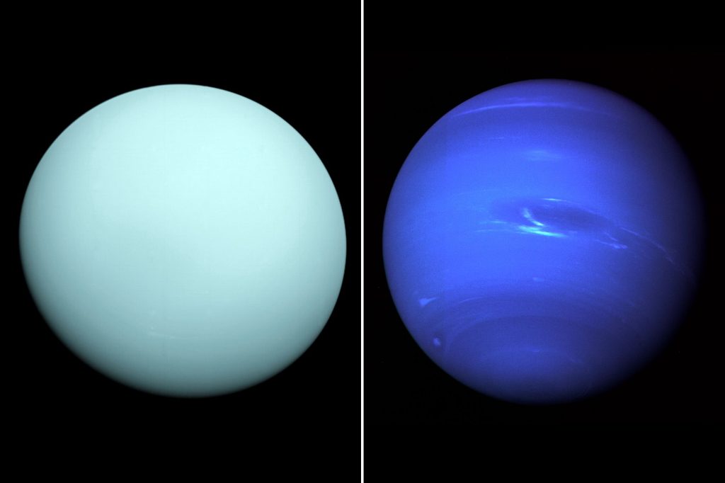 天王星和海王星大小很像，但是表面差别却很大
