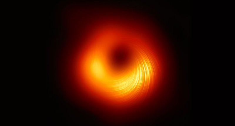 M87星系中心超大质量黑洞周围的磁场