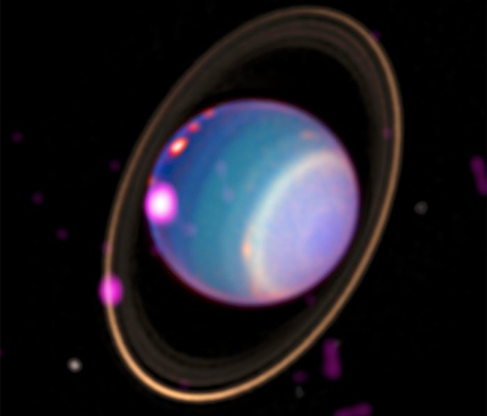 ▲钱德勒X射线望远镜发现了天王星上的X射线源。