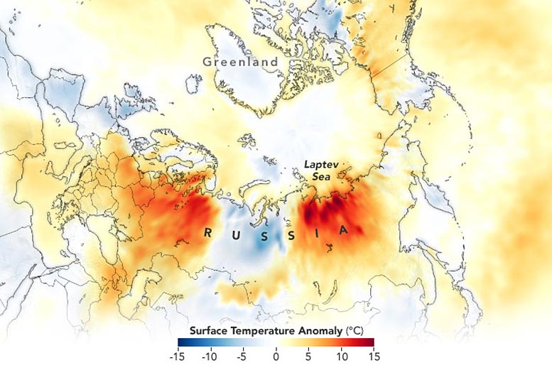 2021年6月，太平洋西北部地区遭遇破纪录的高温，与此同时，在欧洲和西伯利亚的部分地区，初夏的气温也在不断攀升。