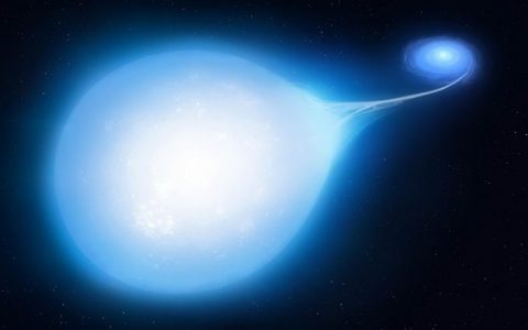 热亚矮星和白矮星组成的双星系统中的泪珠状恒星