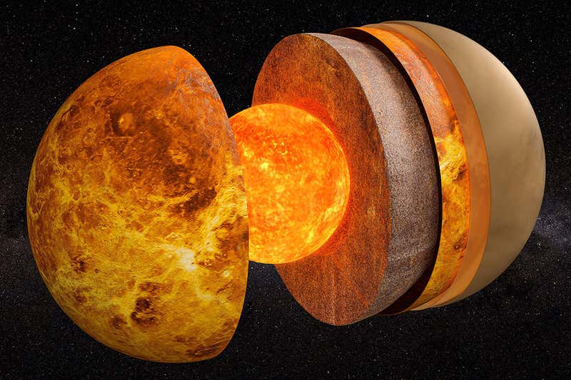 金星核心和地球地核差不多大小