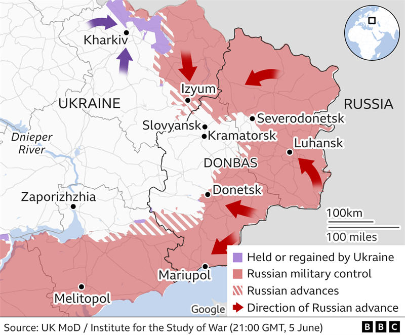 俄乌战争开打以后，乌克兰已经损失了大约20%的国土面积