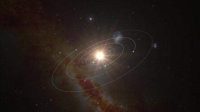 L98-59是一个大小和质量只有太阳三分之一的红矮星