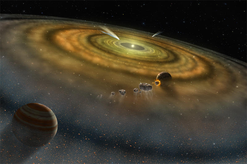 早期的太阳系的天体轨道还不没有现在这么稳定