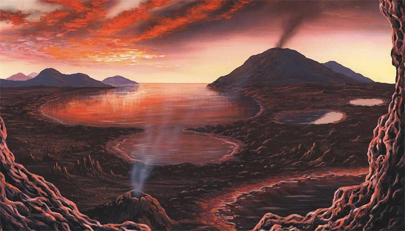 太古宙时期的火山不断向大气中释放各种气体，所以那个时候的地球也是有大气层的