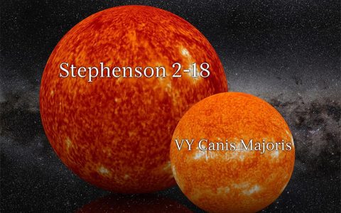 宇宙中最大的星球：史蒂文森2-18，体积比太阳大100亿倍的恒星
