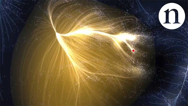 拉尼亚凯亚超星系团是一个巨大的宇宙结构，周围的星系运动受到巨引源的影响