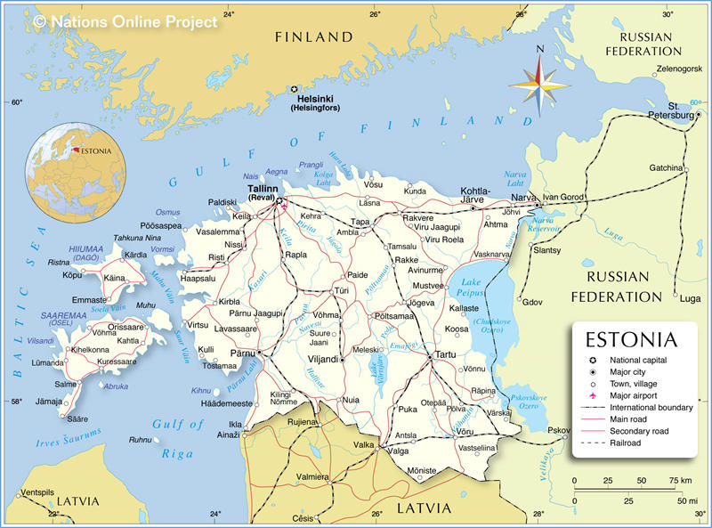 爱沙尼亚主要有大陆和岛屿两部分组成