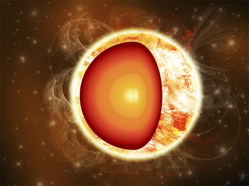 太阳核心虽然体积只占太阳体积的2%，但是却集中了太阳将近一半的质量