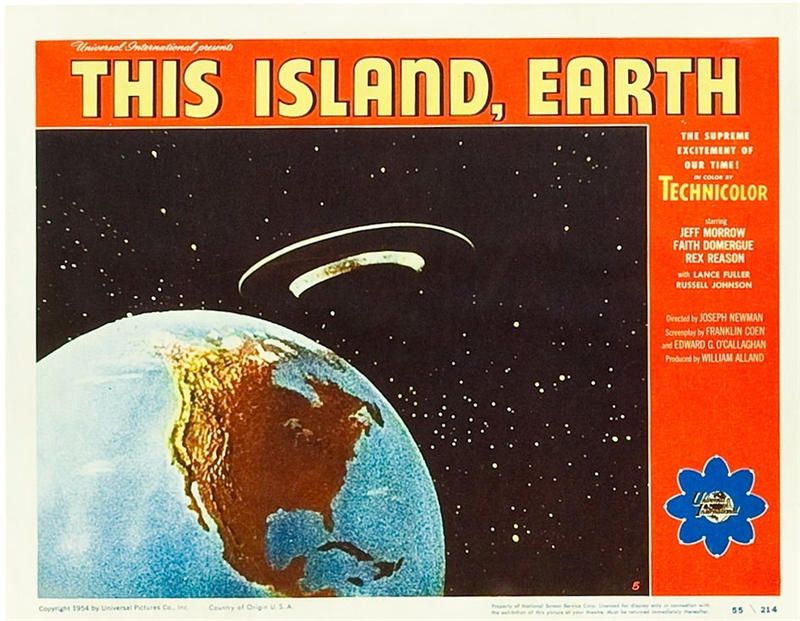 1954年的一些关于地球的杂志插图中，地球依然没有云层