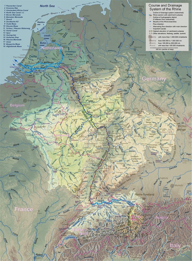 莱茵河地图