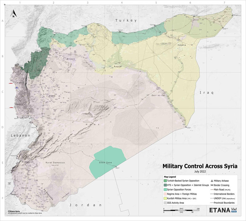 叙利亚地形图