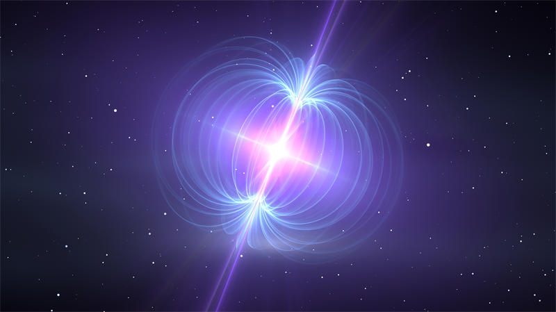 磁星是一类磁场特别强的中子星，最强的磁场磁场能够达到地球磁场的一千万亿倍