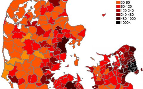 2022年丹麦人口总数为583.65万，人口增长率为0.35%