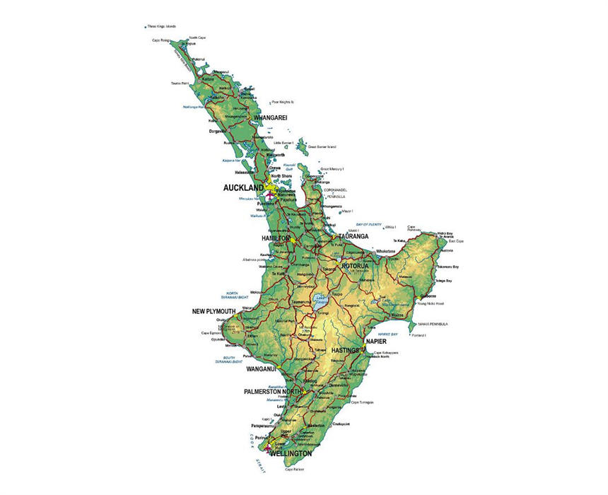 新西兰北岛是新西兰人口聚居区