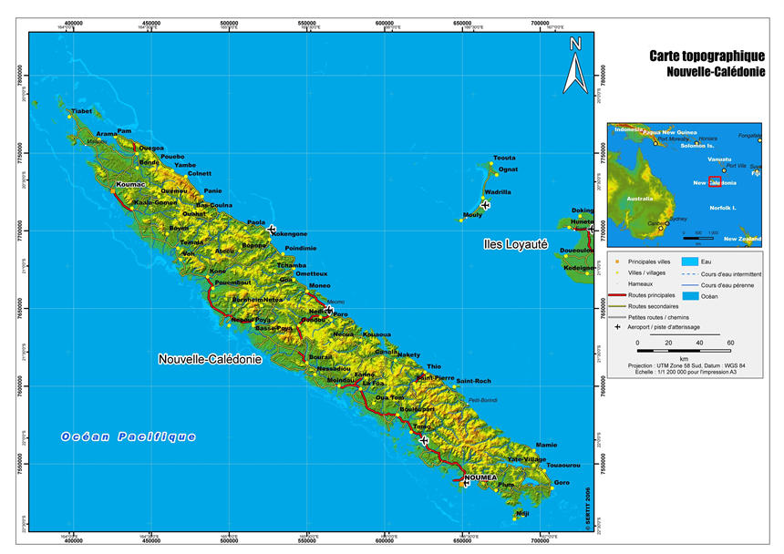 新喀里多尼亚是一个南太平洋大岛