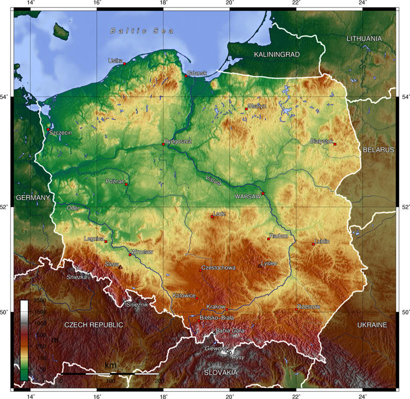 波兰人口与面积图片