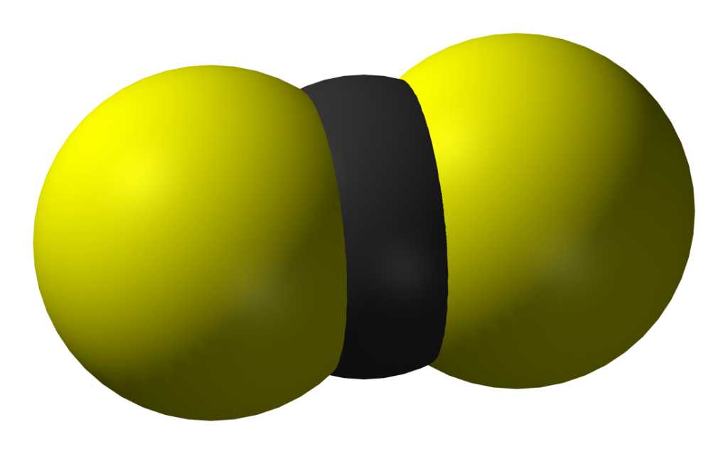 二硫化碳的分子结构