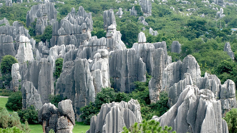 我国云南的石林是世界上最著名最显著的喀斯特地貌