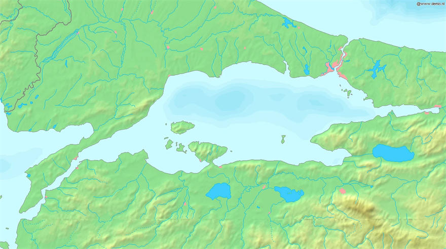 马尔马拉海地图