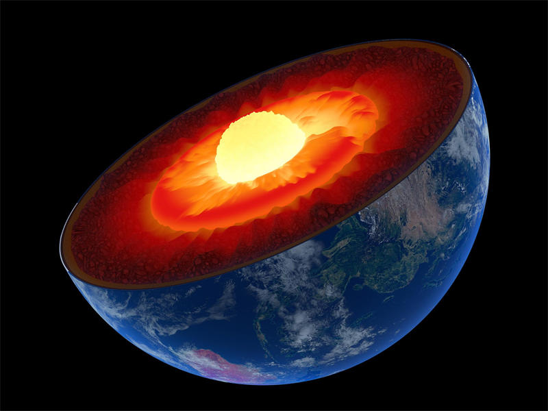 地球外核是一层包裹着内核的液体层