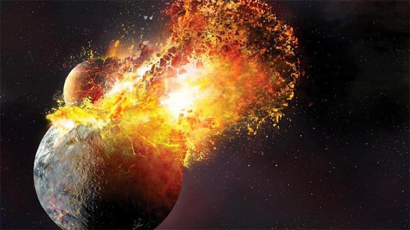 星球之间的碰撞也会产生熔岩星球