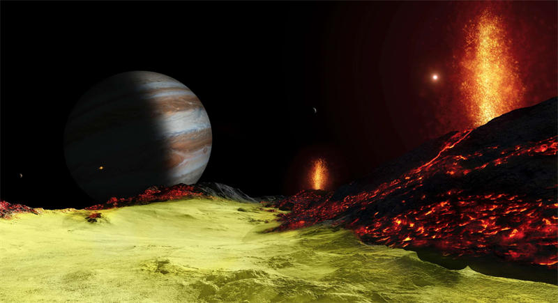 木卫一上拥有太阳系中最多的活火山