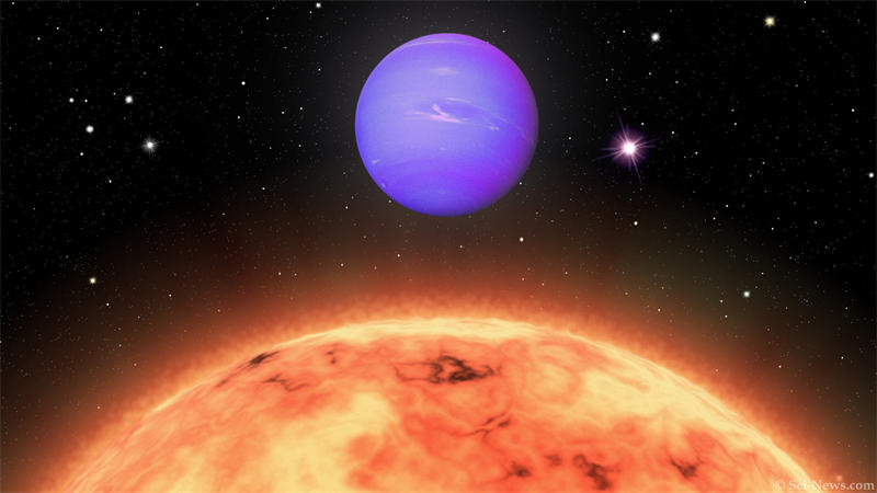 超热海王星因为距离恒星过近，从而导致其表面温度高达上千摄氏度