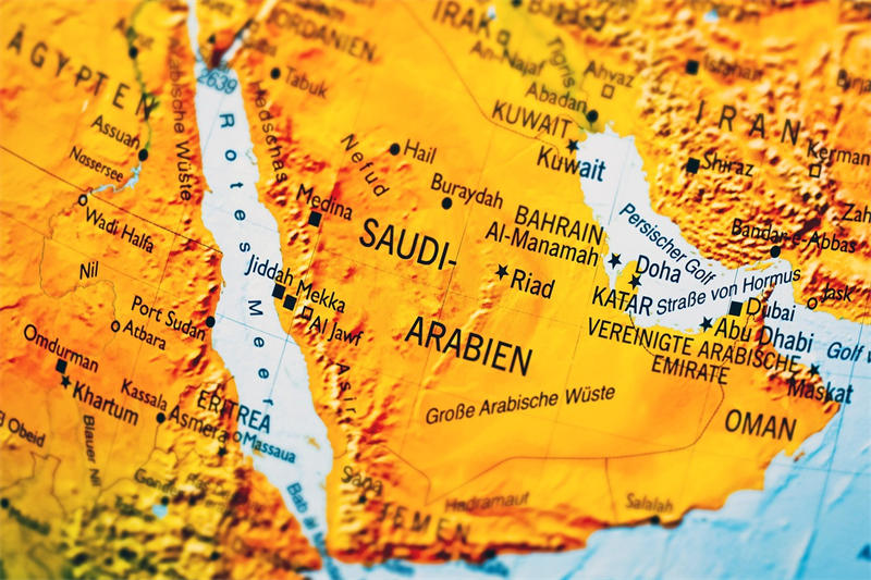 沙特阿拉伯地图