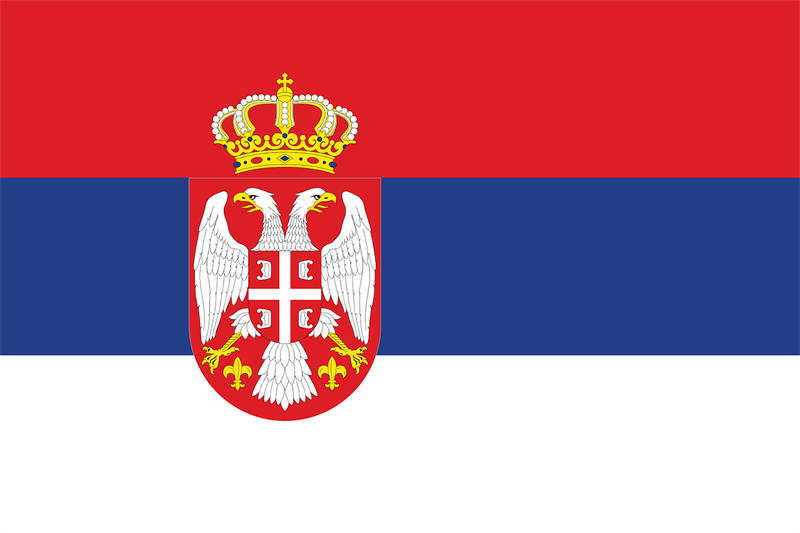 塞尔维亚国旗图片