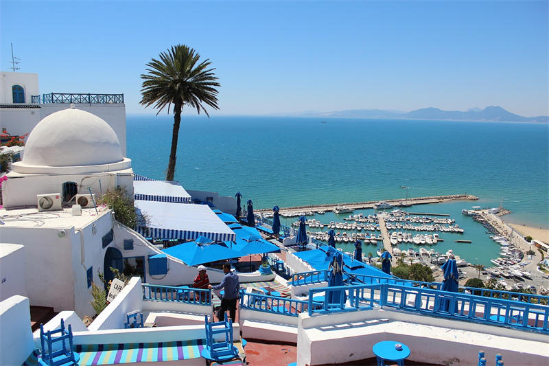 突尼斯的地中海沿岸风景