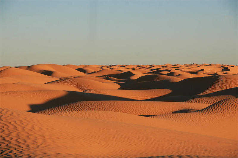 突尼斯南部的撒哈拉沙漠风景
