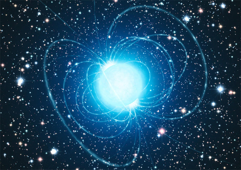 磁星是一类磁场特别强的中子星，拥有宇宙中最强的磁场