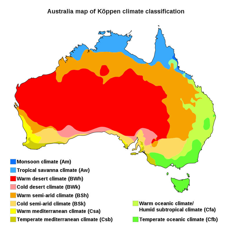 澳大利亚气候特征