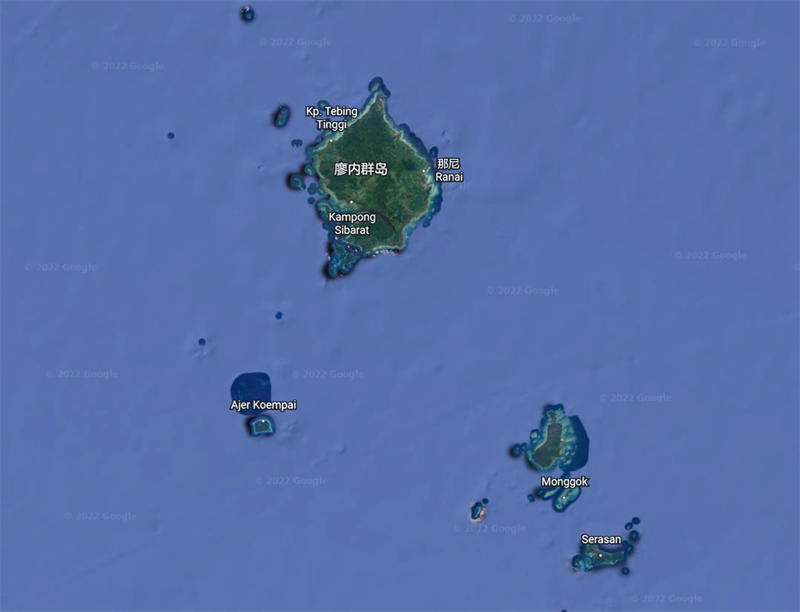 纳土纳群岛地图