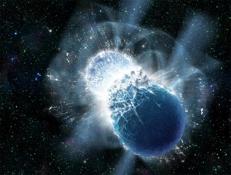中子星碰撞等天体相撞可能是未来宇宙中偶尔出现的唯一亮光