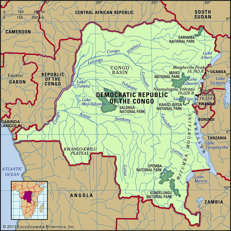 虽然刚果民主共和国的面积很大，但是它的海岸线却非常短