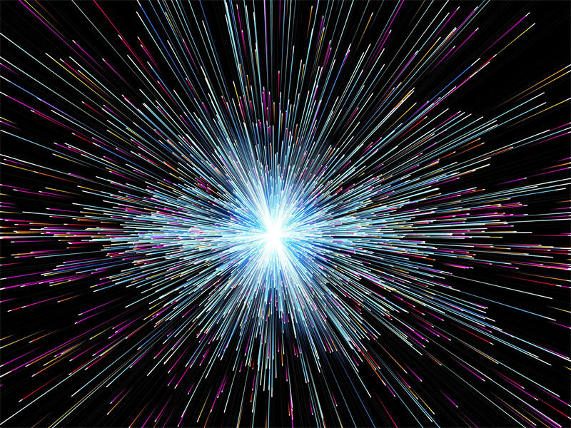 如果没有遇到其他物质，则光子可以在宇宙中无线传播