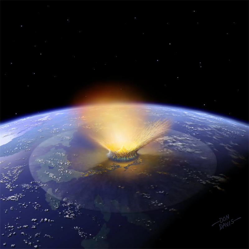 造成弗里德堡陨石坑的小行星直径大约20~25公里