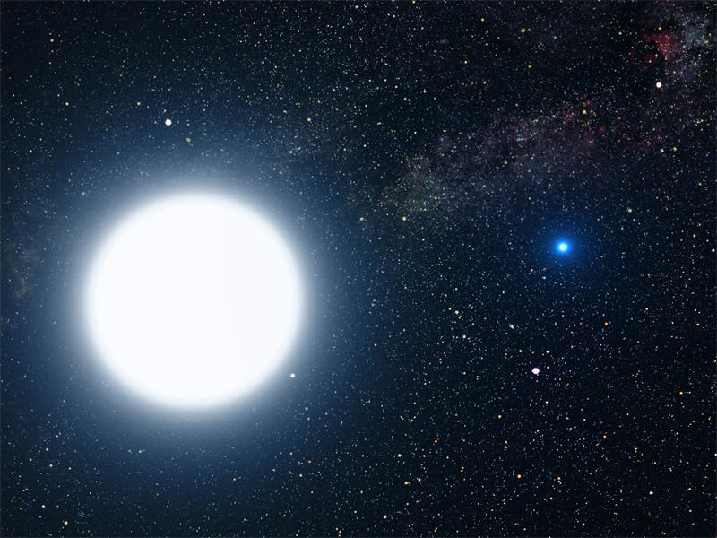 天狼星A是距离地球最近的A型主序星，也是夜晚视星等最亮的恒星