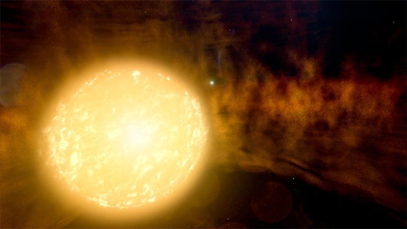 黄巨星是恒星演化的一个短暂过渡阶段
