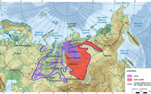西伯利亚暗色岩（特纳普超级火山）：导致二叠纪末大灭绝的火山喷发
