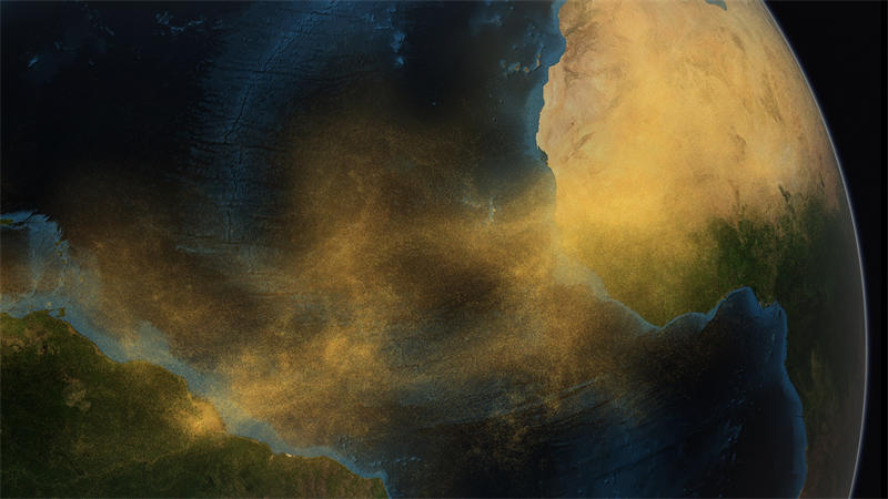 撒哈拉沙漠中的尘土会伴随着大气环流降落到亚马逊雨林中